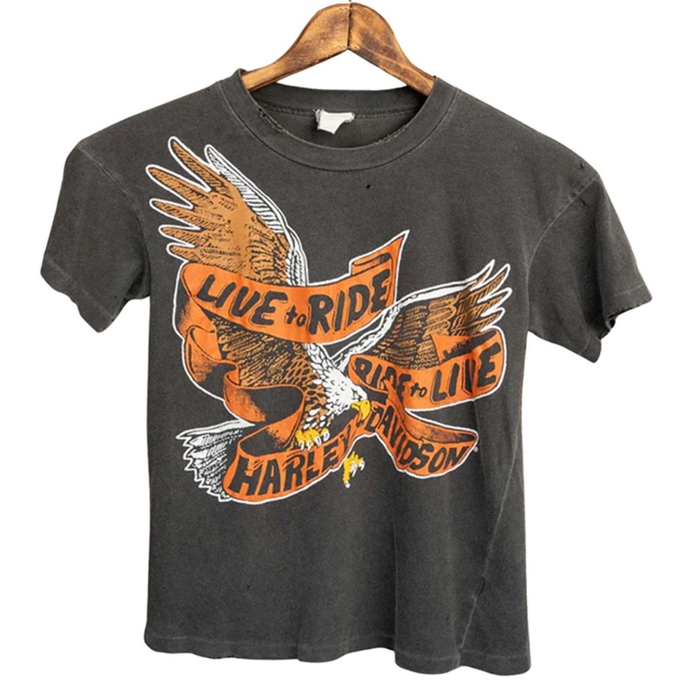 MadeWorn Harley Davidson Crop Tee
